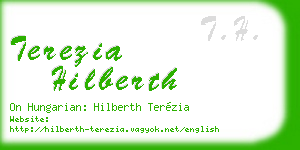 terezia hilberth business card